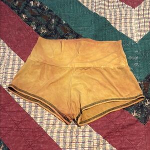 Women's marigold tie dye booty Shorts